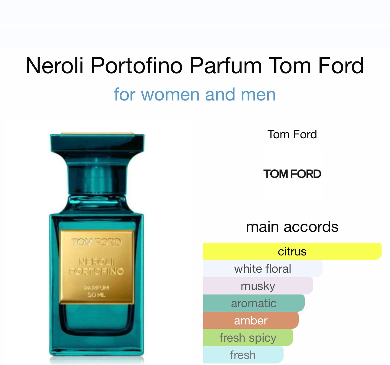 TOM FORD Neroli Portofino Eau de Parfum Fragrance